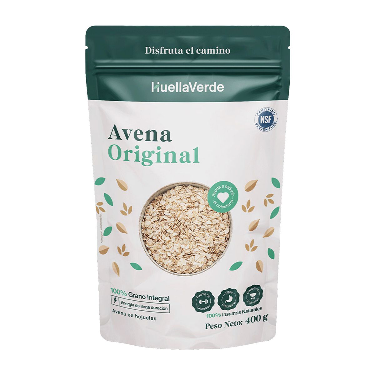 HUELLA VERDE - Hojuelas de Avena Original Huella Verde Doypack 400 g