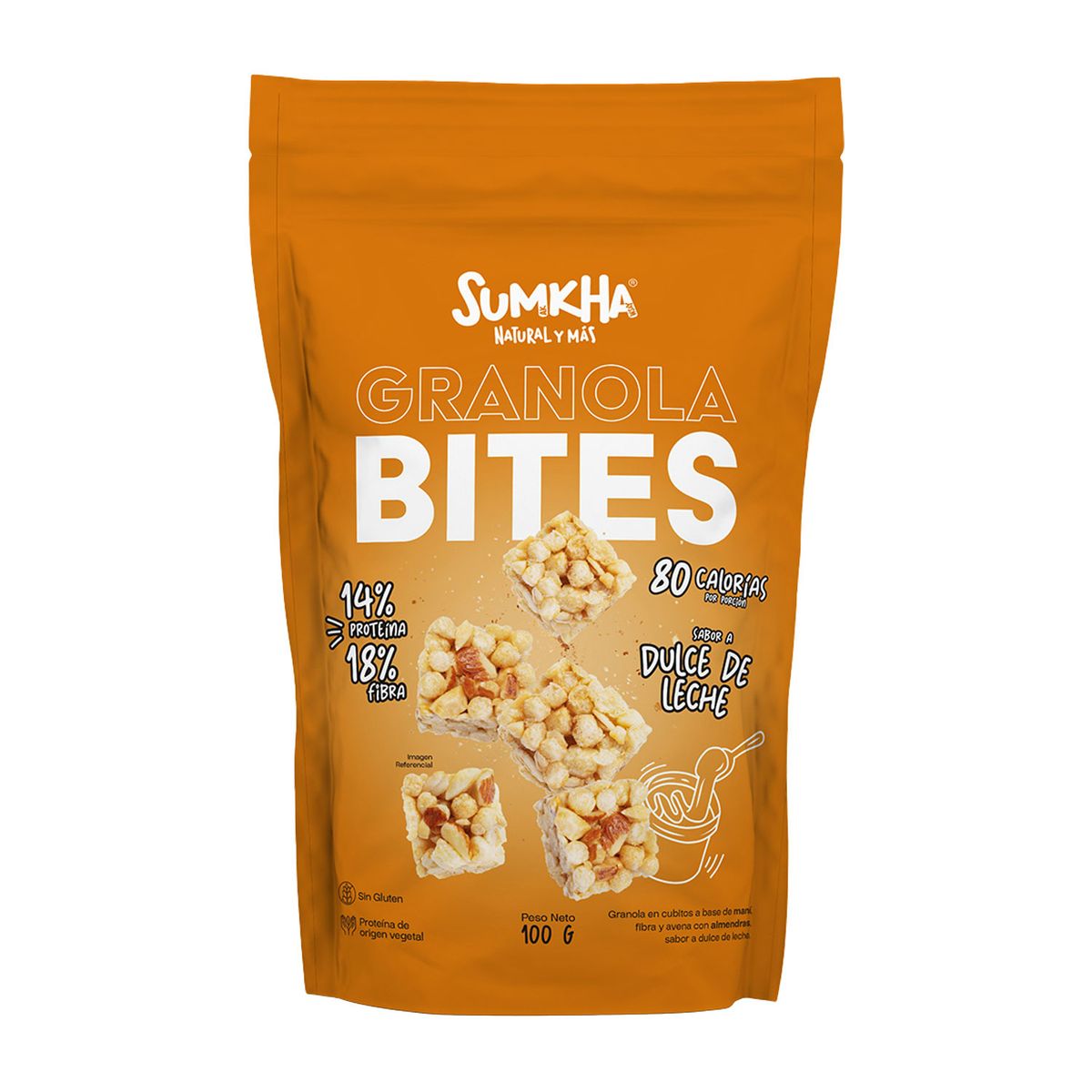 SUMKHA - Granola Bites Sumkha Dulce de Leche Doypack 100 g