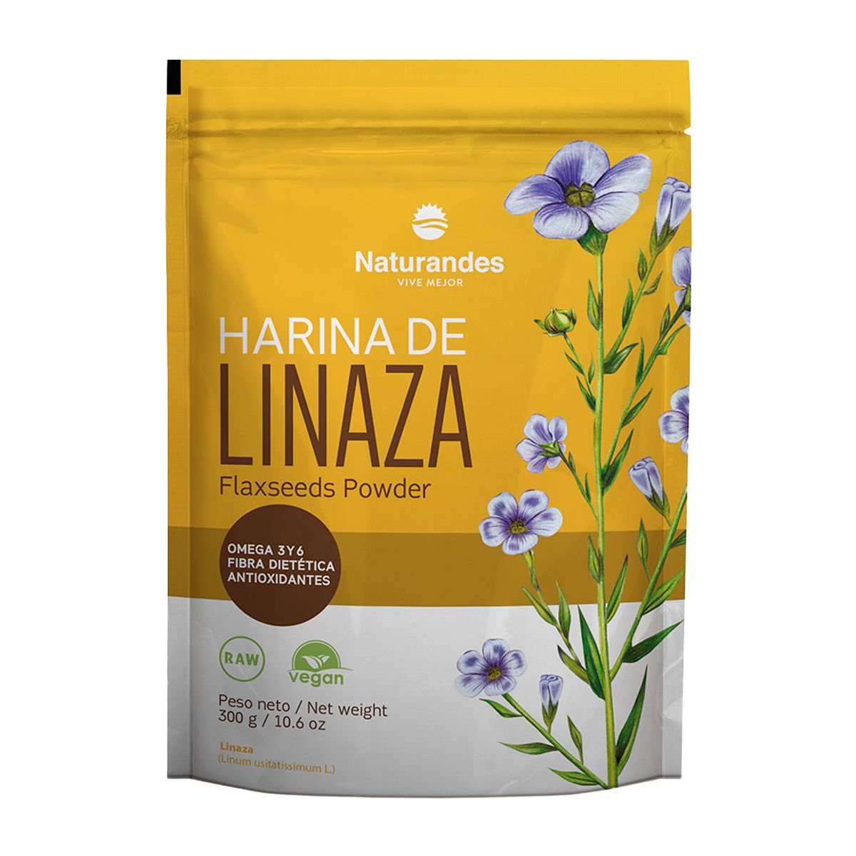 NATURANDES - Harina de Linaza Naturandes Doypack 300 g