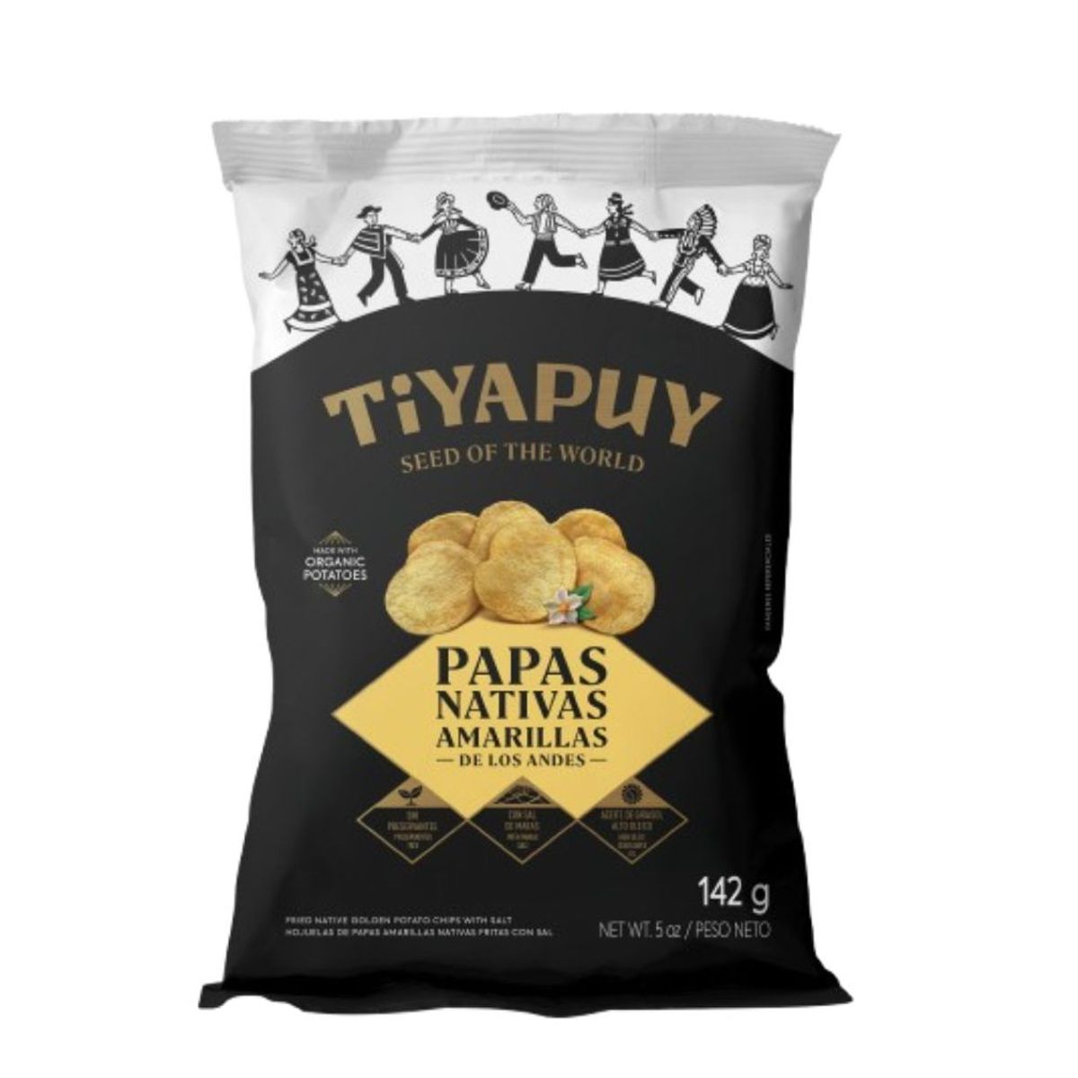 TIYAPUY - Papas Nativas Amarillas Tiyapuy Bolsa 142 g