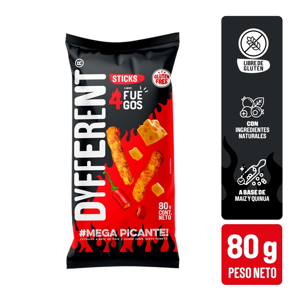 DYFFERENT - Stick Dyfferent 4 Fuegos Bolsa 80 g