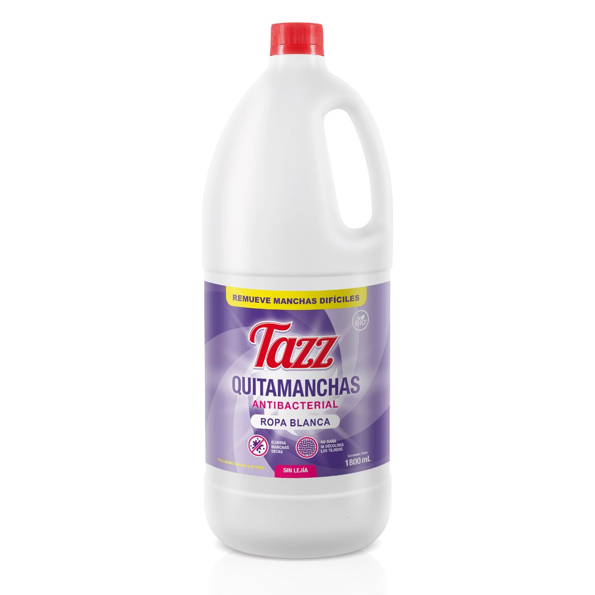 TAZZ - Quitamanchas Antibacterial Tazz Ropa Blanca Botella 1.8 L
