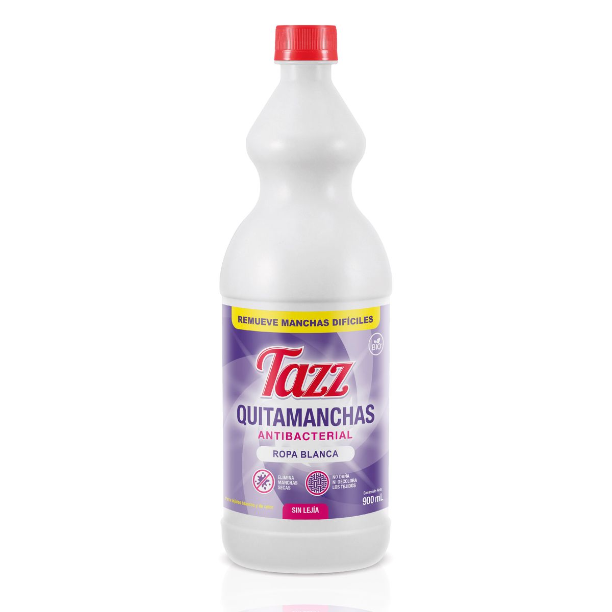 TAZZ - Quitamanchas Antibacterial Tazz Ropa Blanca Botella 900 mL