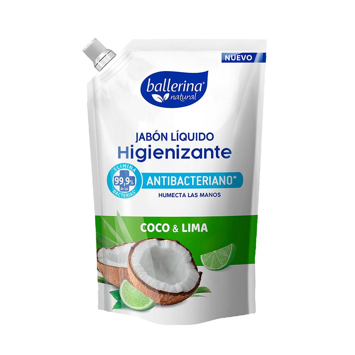 BALLERINA - Jabón Líquido Ballerina Coco y Lima Doypack 750 mL