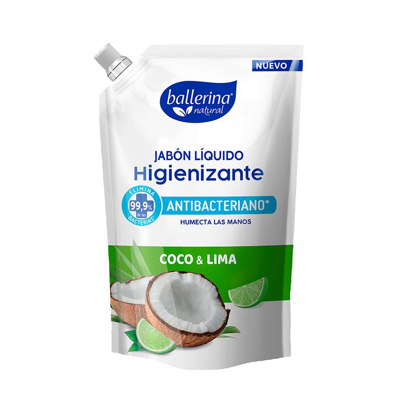 BALLERINA - Jabón Líquido Ballerina Coco Lima Doypack 750 mL