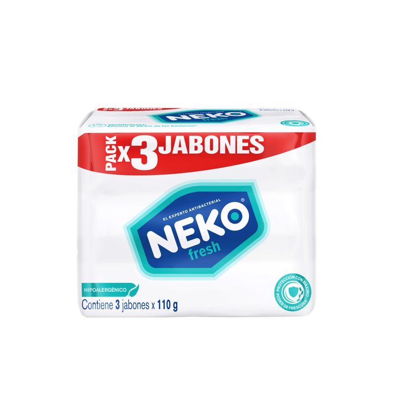 NEKO - Jabón Neko Fresh Pack 3 Empaques 110 g
