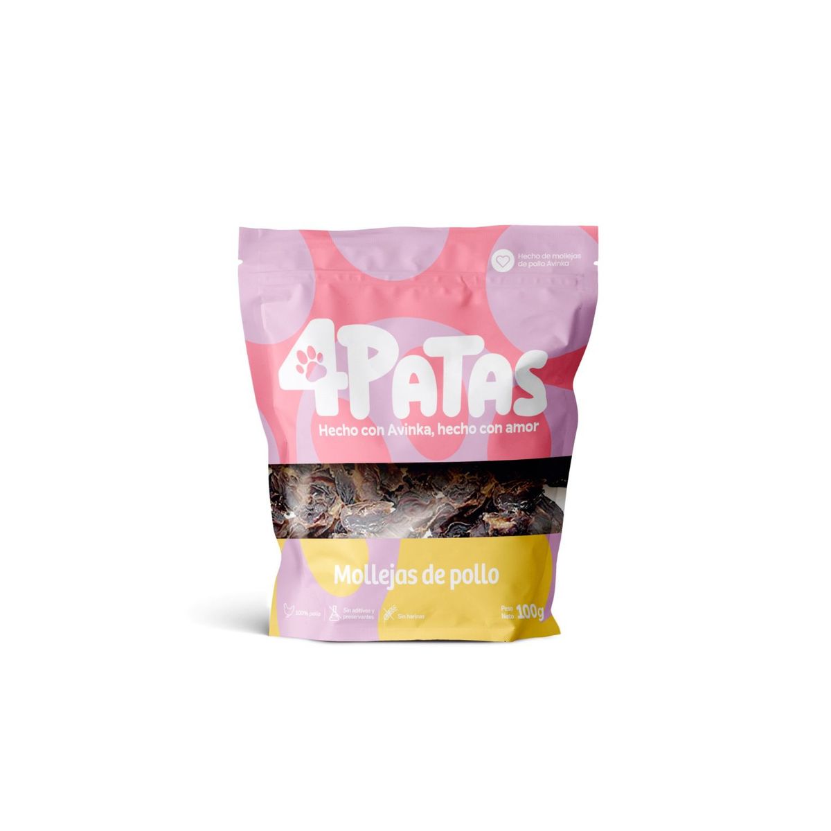  - Molleja de Pollo Deshidratada 4Patas Doypack 100 g