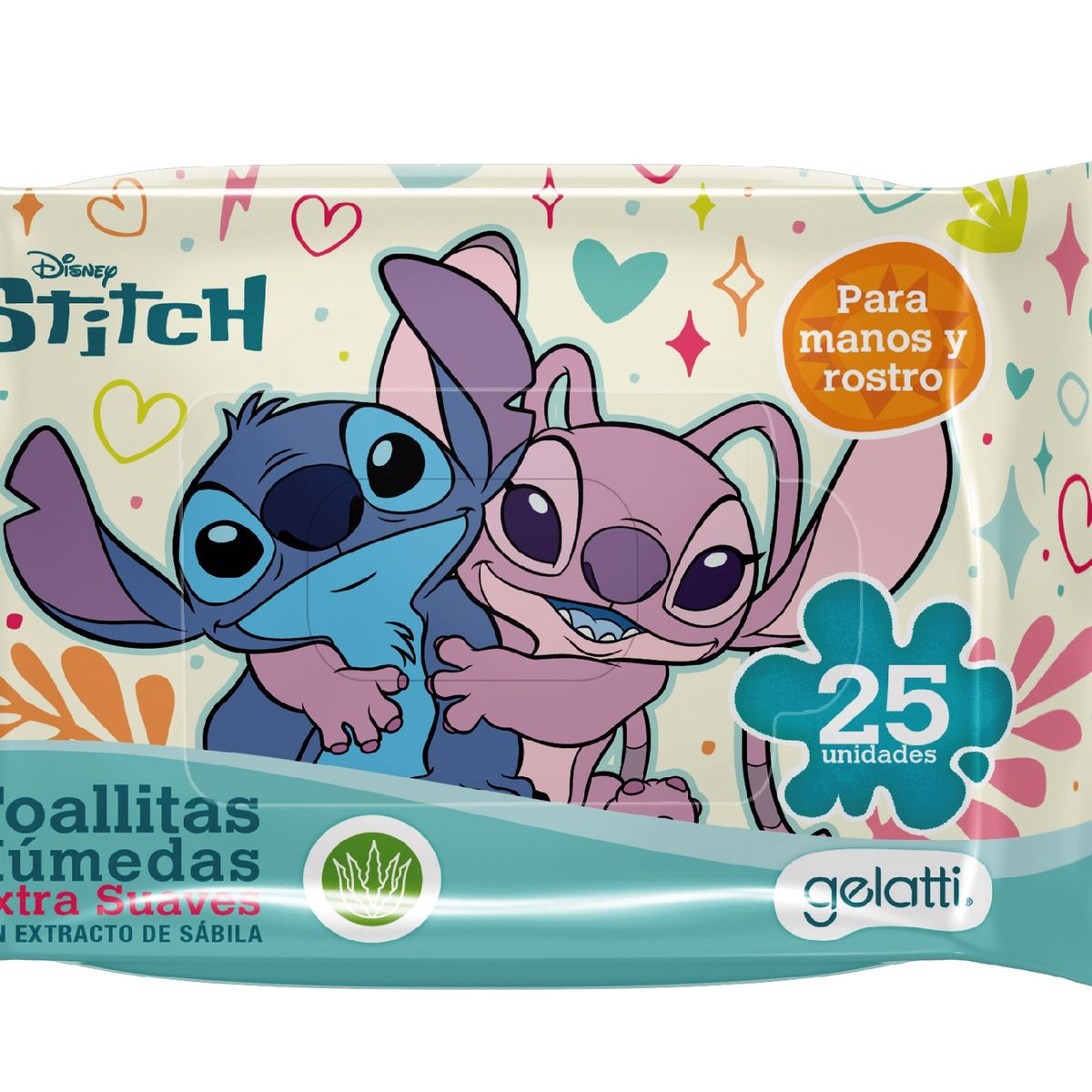 GELATTI - Toallitas Húmedas Gelatti Stitch Empaque 25 Und
