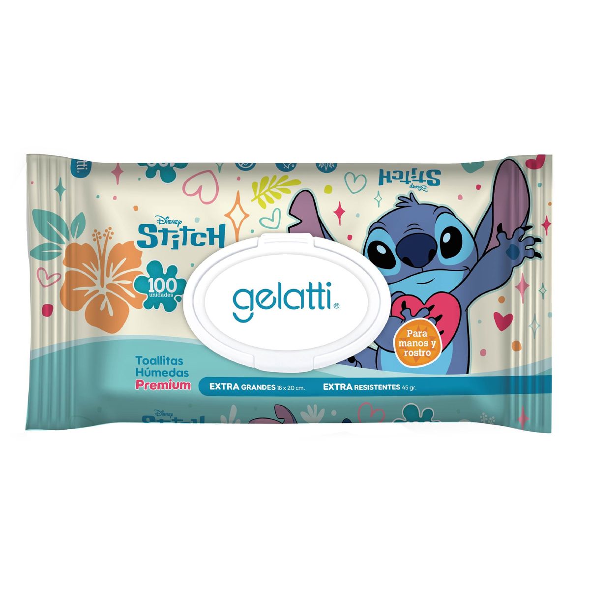 GELATTI - Toallitas Húmedas Gelatti Stitch Empaque 100 Und