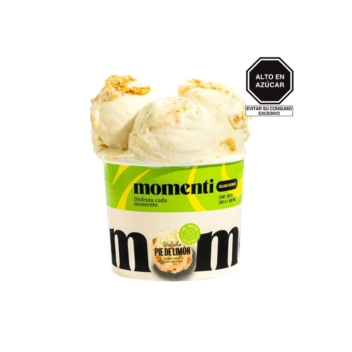 MOMENTI - Helado Momenti Pie de Limón Pote 500 mL