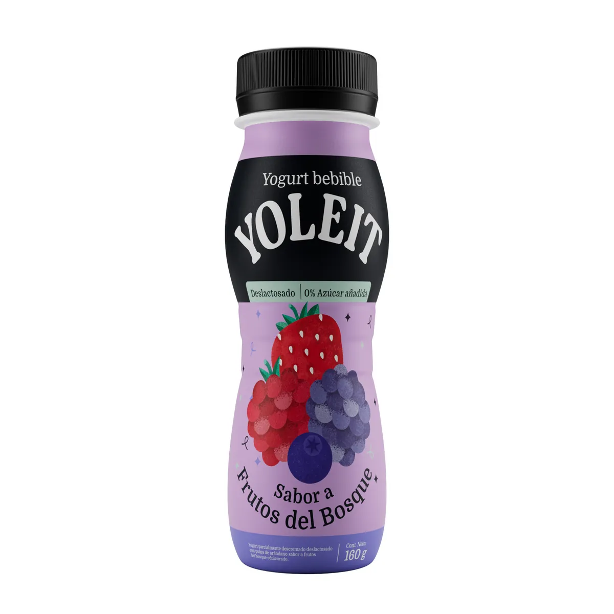 YOLEIT - Yogurt Yoleit Bebible Frutos del Bosque Envase 160 g