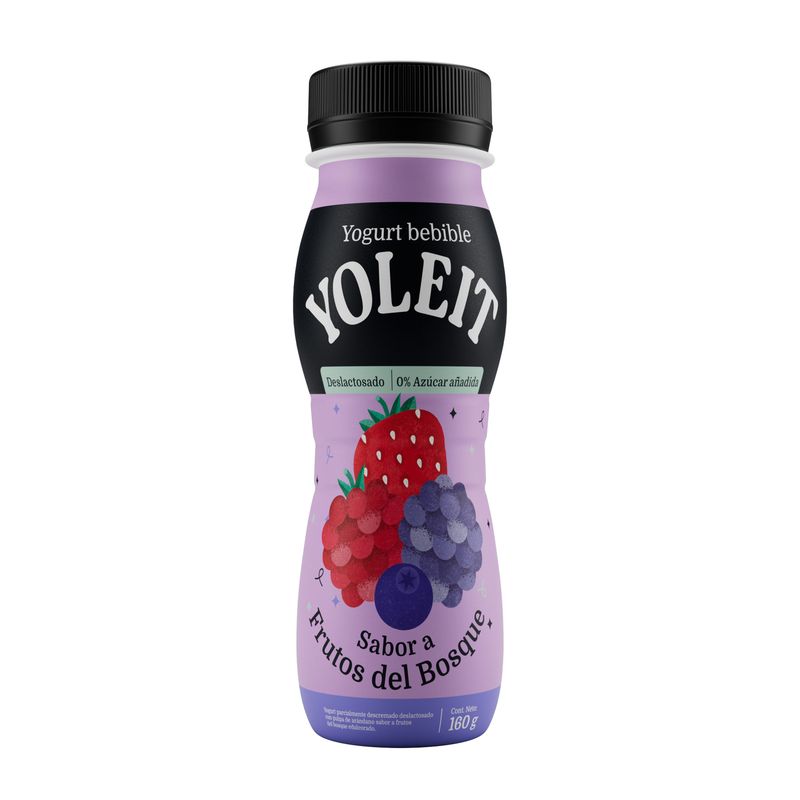 YOLEIT - Yogurt Yoleit Bebible Frutos del Bosque Envase 160 g