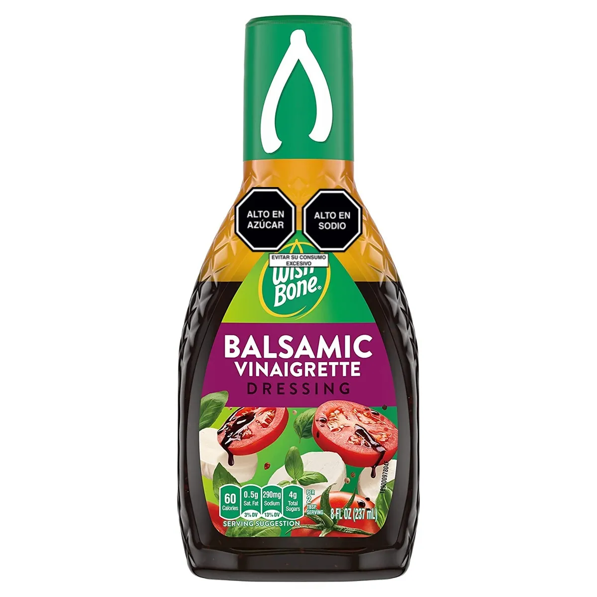 WISHBONE - Salsa Wishbone Vinagreta Balsámica Botella 237 mL