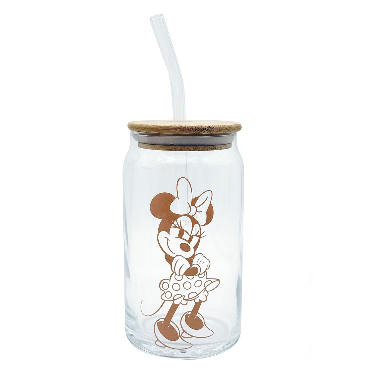 CASA JOVEN - Vaso Tapa Bamboo Disney Minnie Rosa 450 mL