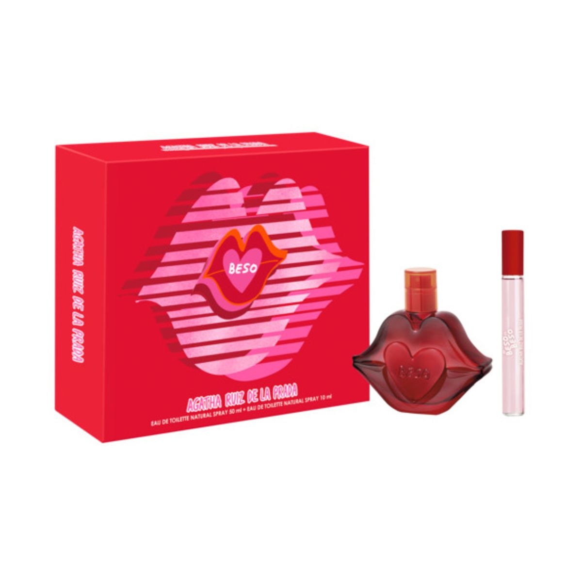 AGATHA RUIZ DE LA PRADA - Pack Perfume Agatha Ruiz de la Prada Beso 50 mL + 10 mL