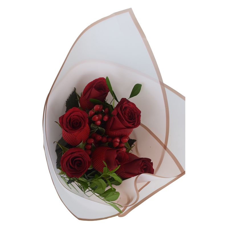 TOTTUS - Ramo De 6 Rosas Rojas x Un