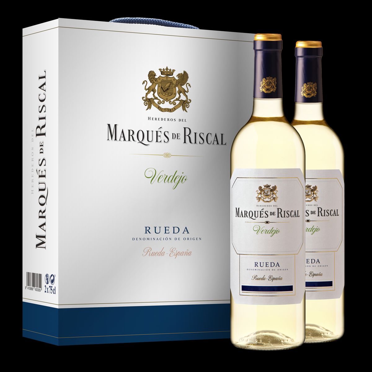 MARQUES DE RISCAL - Vino Blanco Marqués de Riscal Rueda Pack 2 Botellas 750 mL