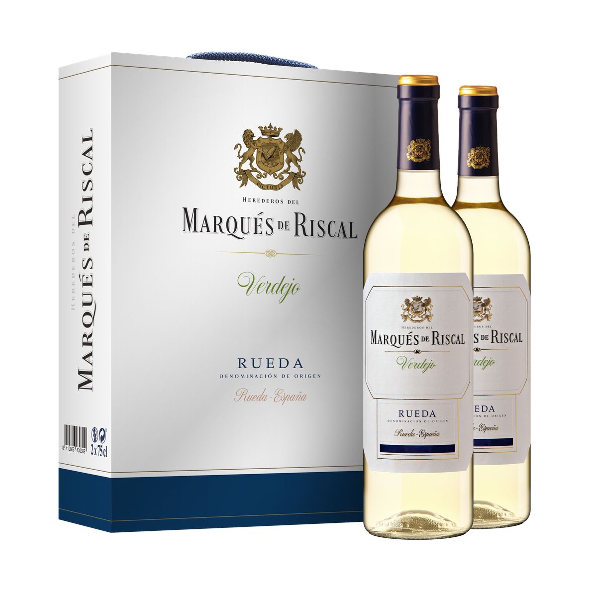 MARQUES DE RISCAL - Vino Blanco Marqués de Riscal Rueda Pack 2 Botellas 750 mL