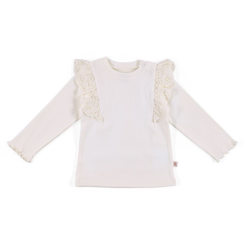 REDWOOD - Polo Rib Ruffle Bebé Niña Redwood