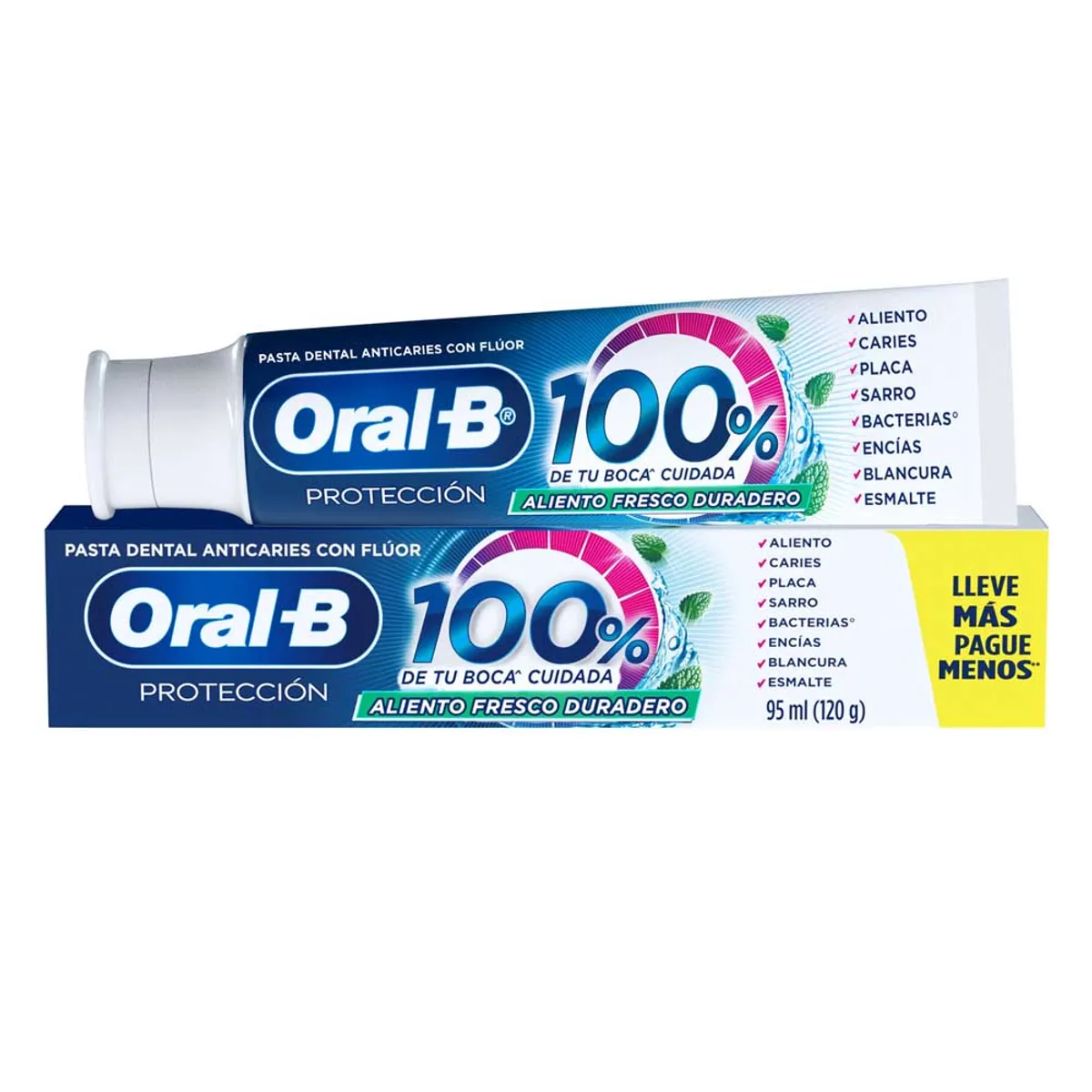 ORAL B - Pasta Dental Oral-b Protección 100% De Tu Boca Cuidada Envase 95 mL