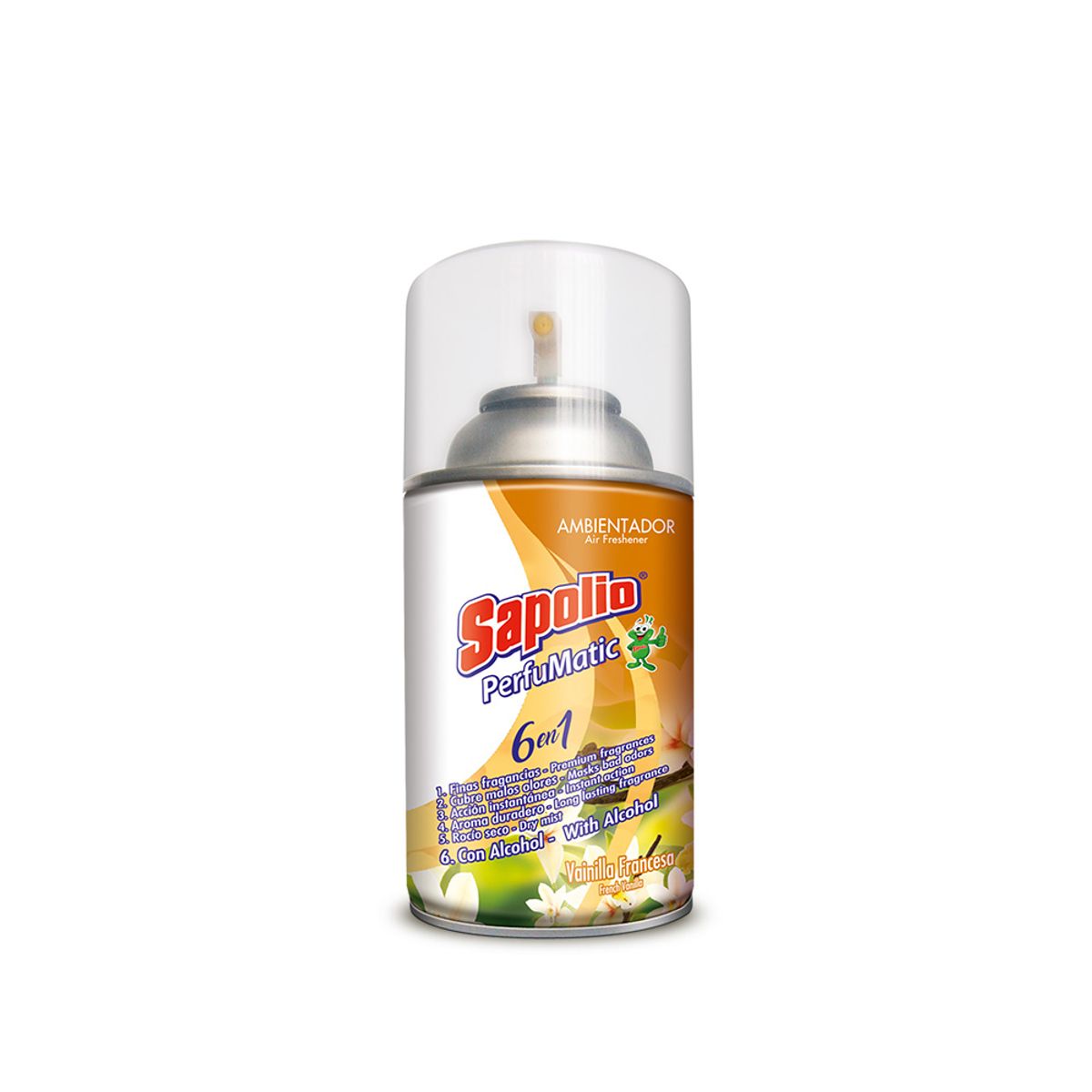 SAPOLIO - Repuesto Ambientador Sapolio Perfumatic Vainilla Envase 240 mL