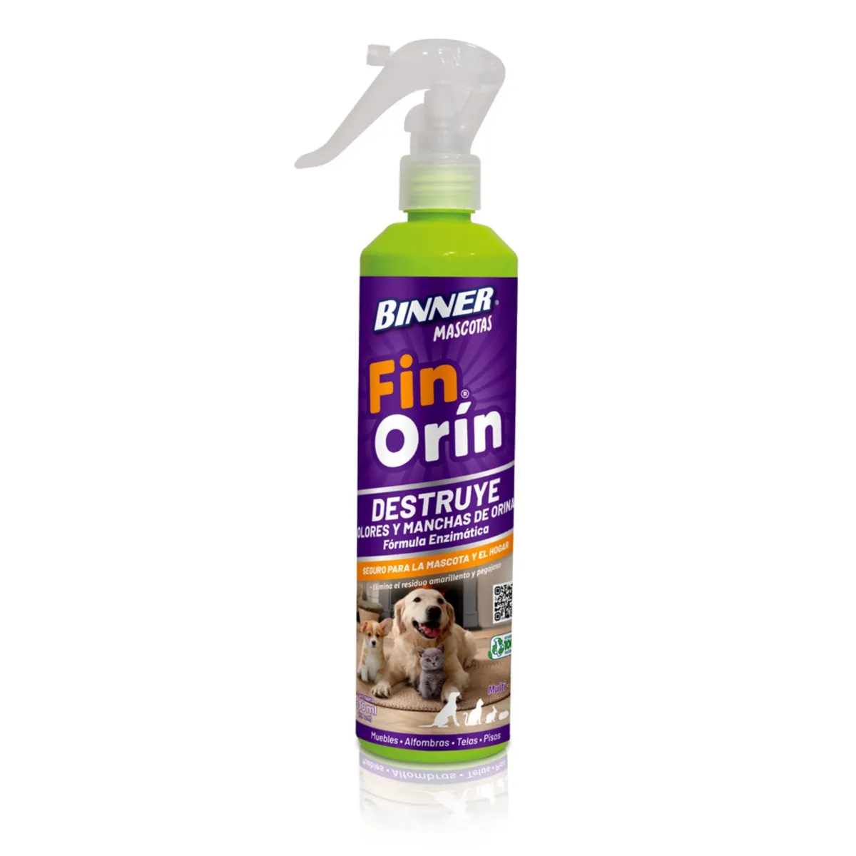 BINNER - Destructor de Olor y Manchas de Orina Binner Botella 300 mL