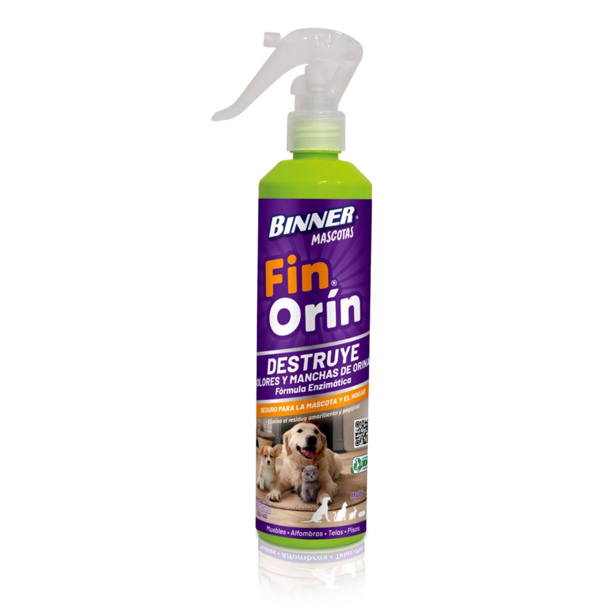 BINNER - Destructor de Olor y Manchas de Orina Binner Botella 300 mL