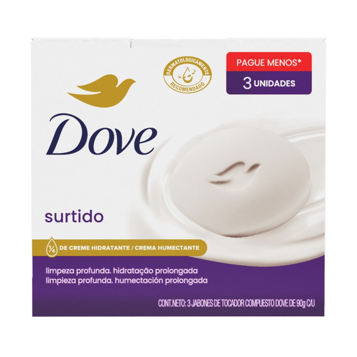 DOVE - Jabón de Tocador Dove Surtido Caja 3 Und