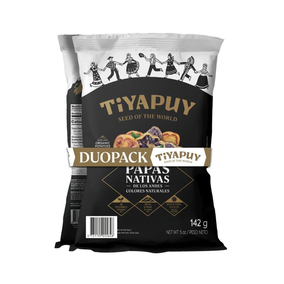 TIYAPUY - Pack Tiyapuy Papa Mixta + Camote Empaque 284 g
