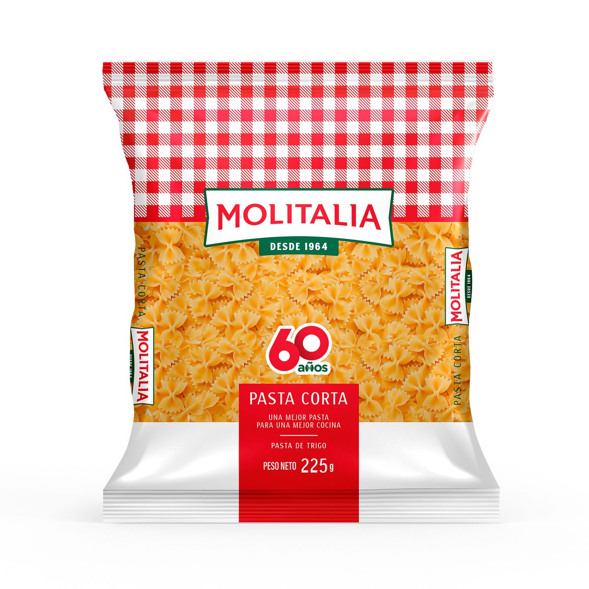 MOLITALIA - Fideos Tipo Corbatita Molitalia Bolsa 225 g