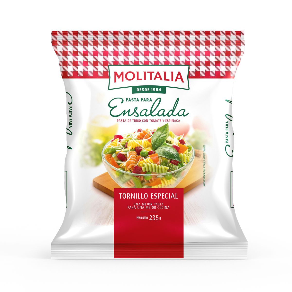 MOLITALIA - Pasta para Ensalada Tornillo Especial Molitalia Bolsa 235 g