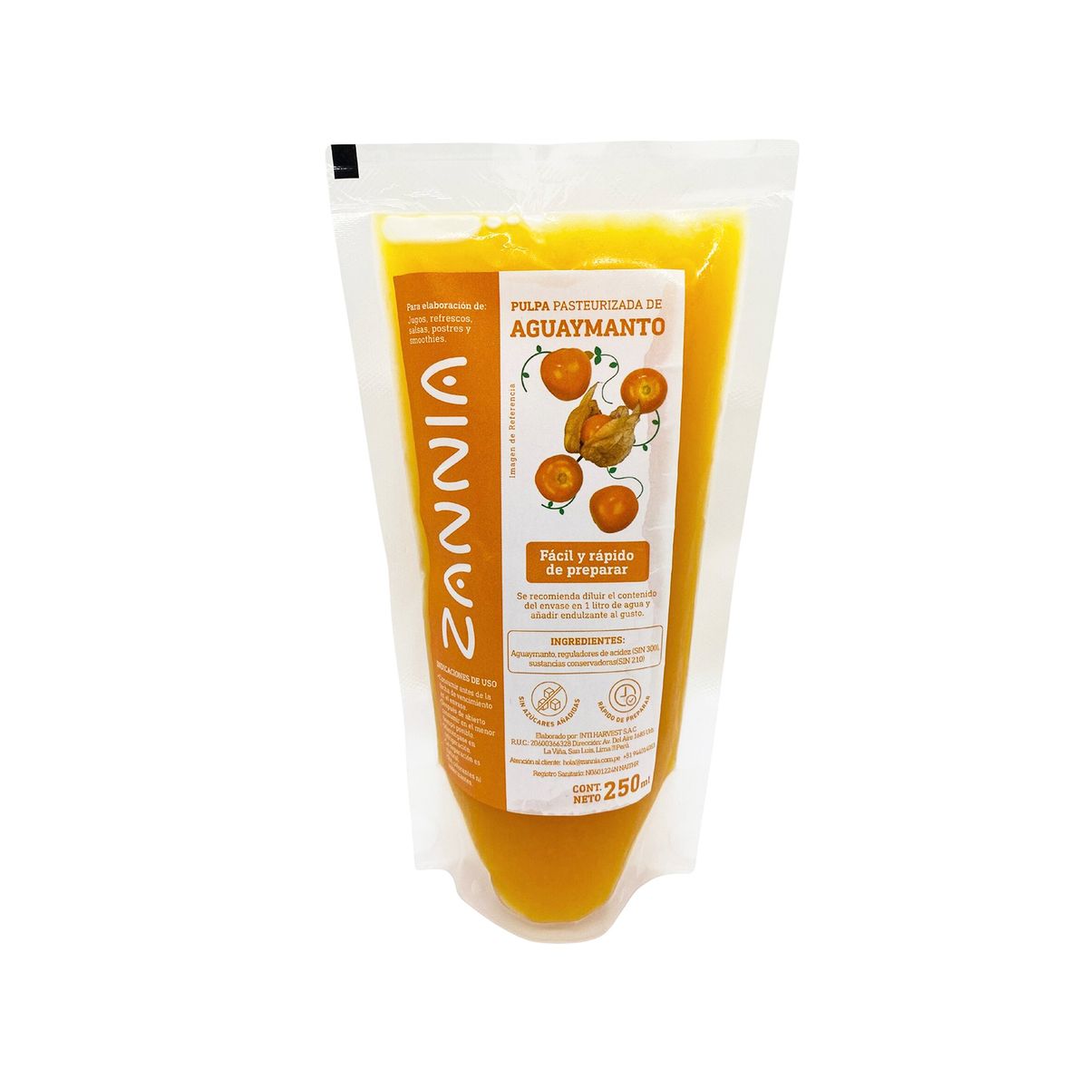 TOTTUS - Pulpa De Aguaymanto Doypack Zannia x 250 g