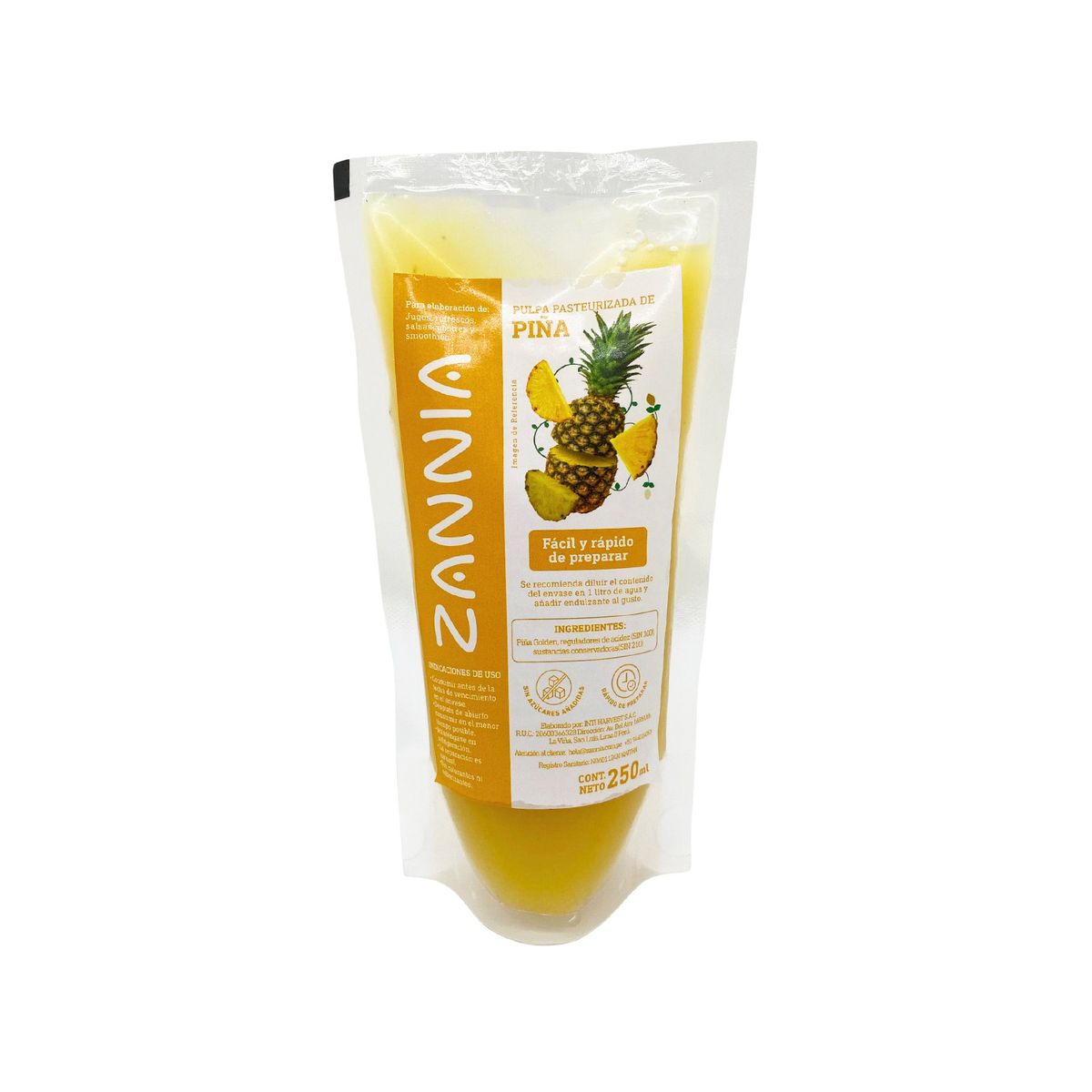 TOTTUS - Pulpa De Piña Doypack Zannia x 250g