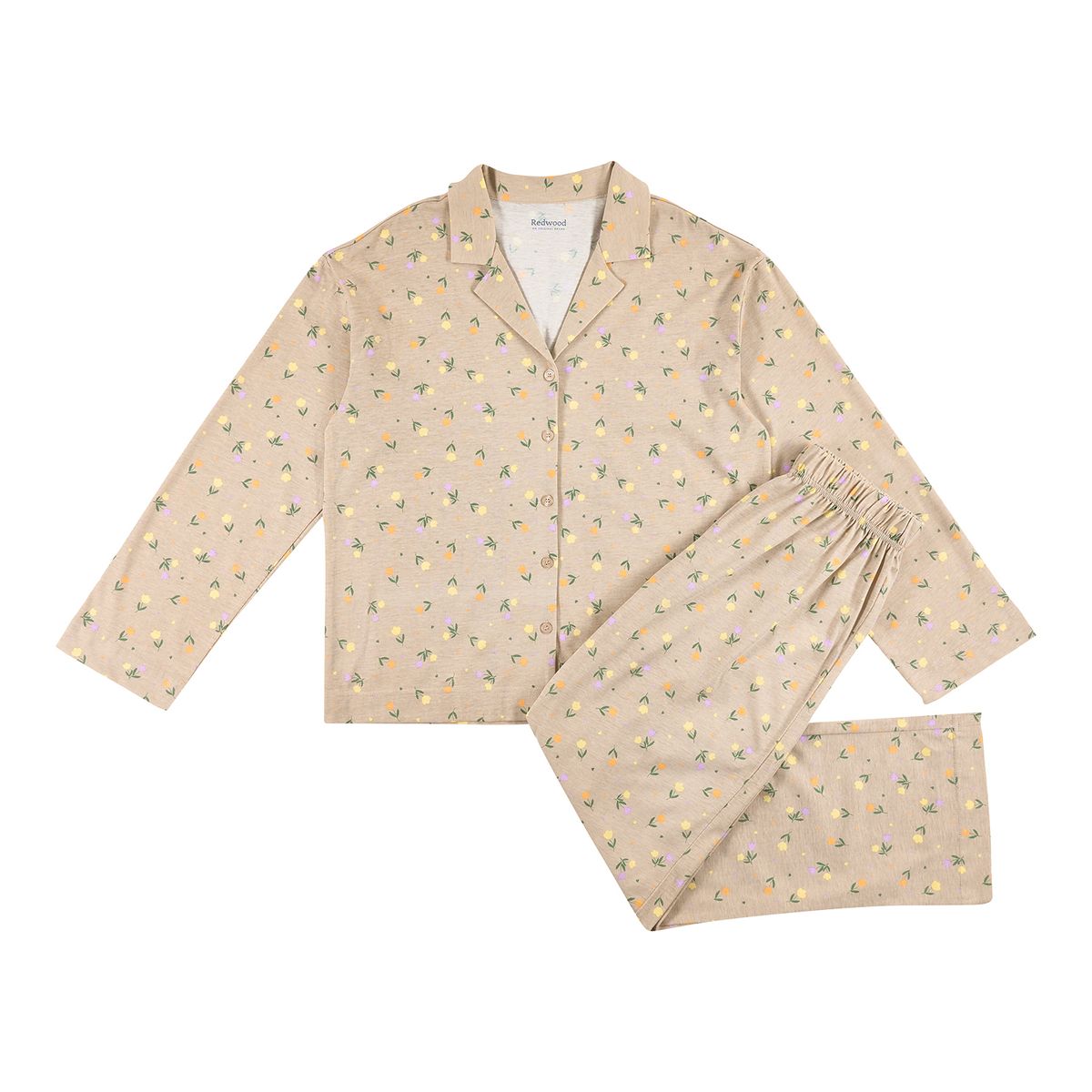 REDWOOD - Pijama Larga Camisera Mujer Redwood