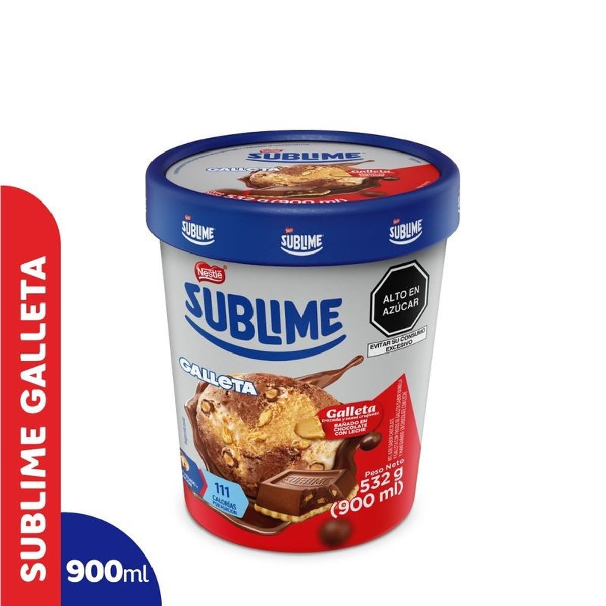 NESTLE - Helado Sublime Maní Chocolate Pote 900 mL
