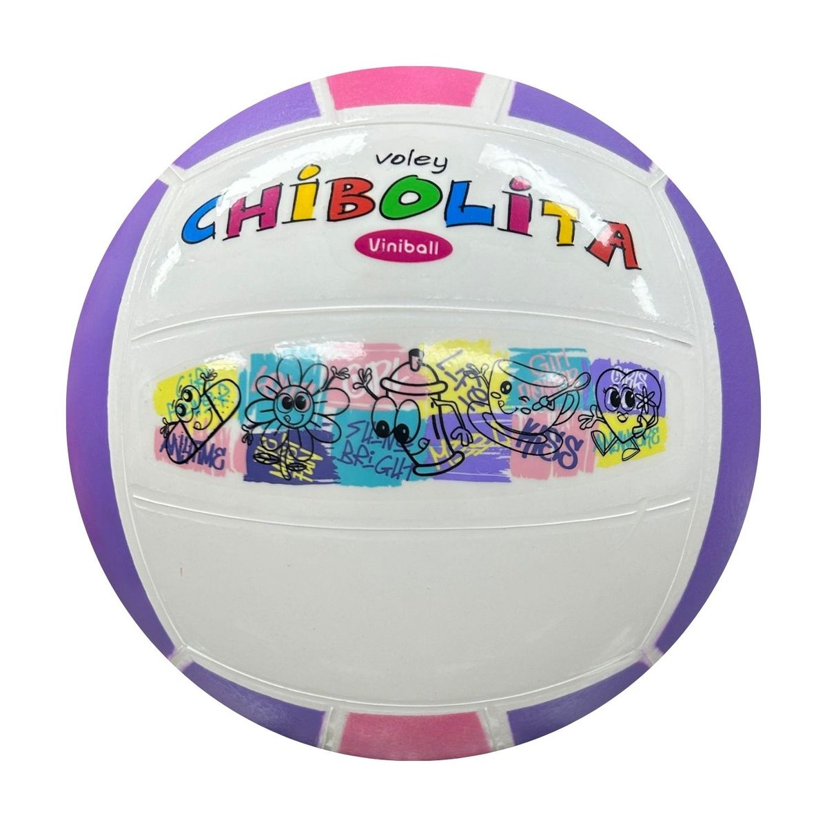 Viniball - Pelota de Vóley Viniball Semi Deportiva Chibolita Smiles