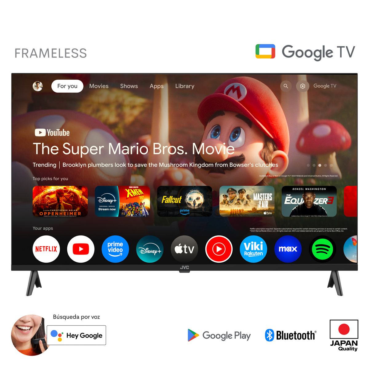 JVC - Televisor JVC LED 40'' Isdbt FHD Google TV