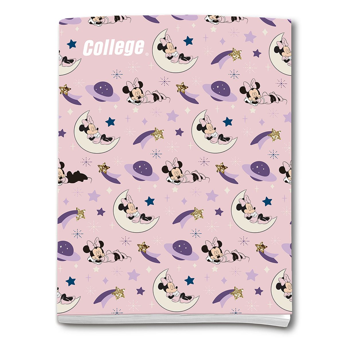 COLLEGE - Cuaderno Deluxe College Cuadriculado Minnie 80 Hojas