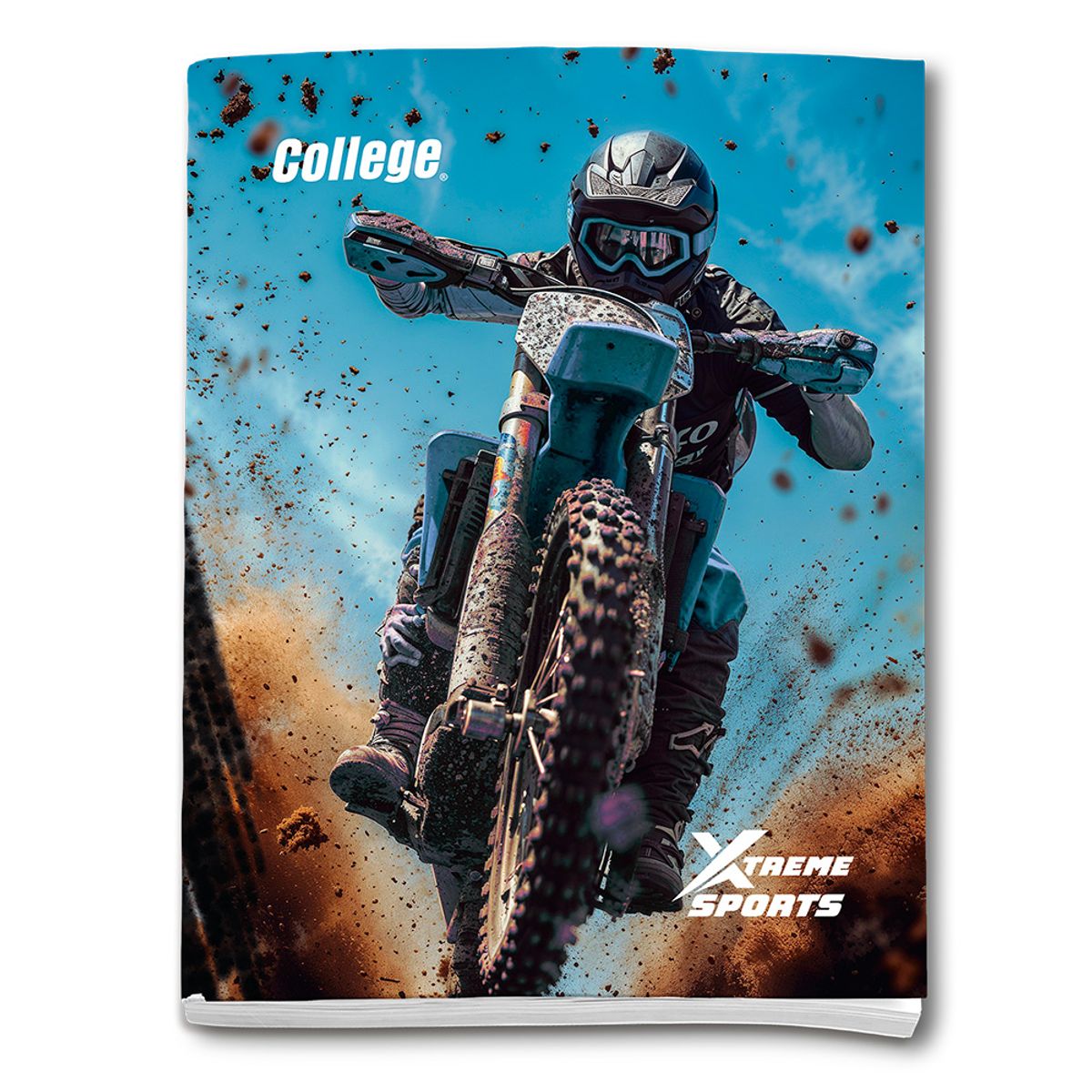 COLLEGE - Cuaderno Deluxe College Cuadriculado Xtreme Sports 80 Hojas