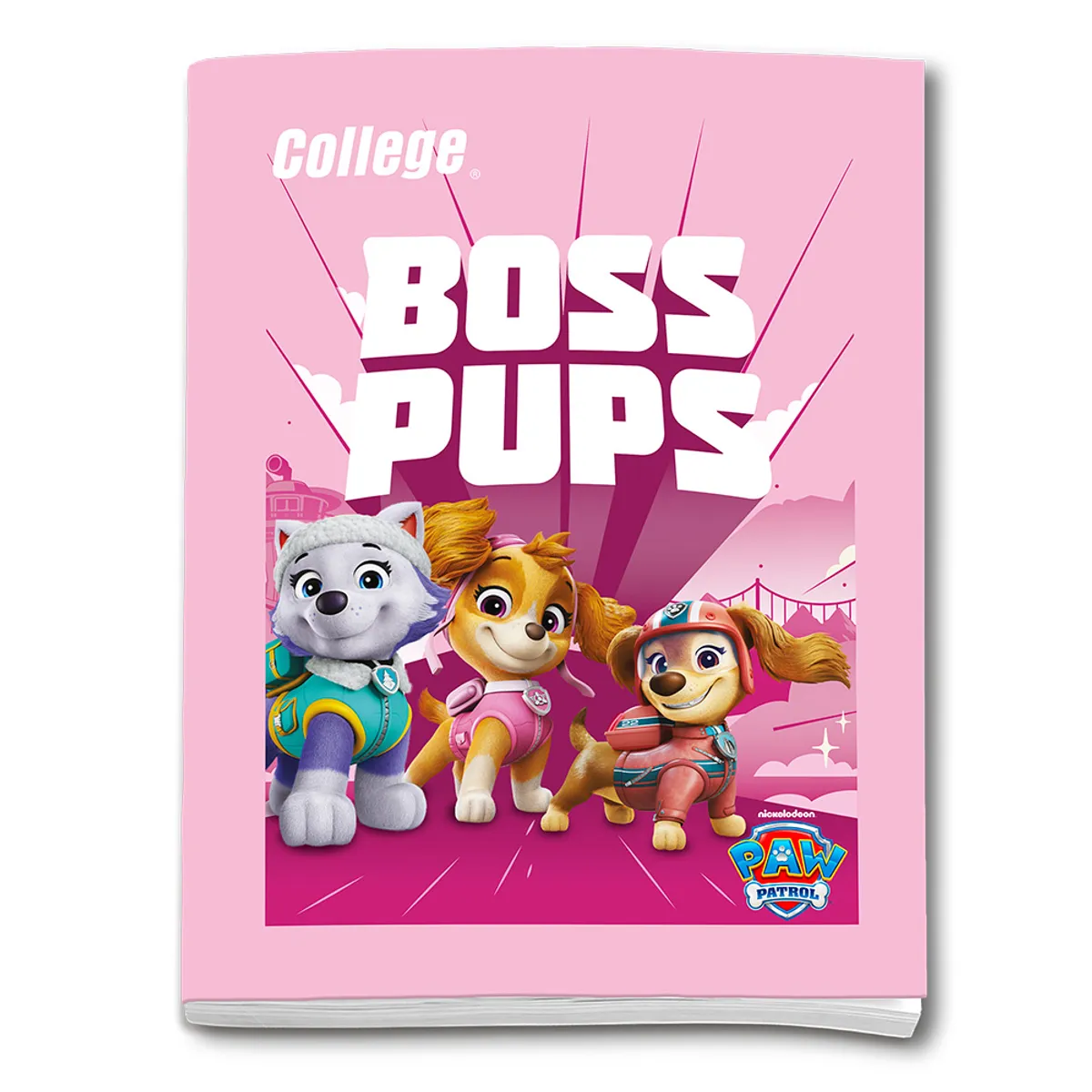COLLEGE - Cuaderno Deluxe College Triple Renglón Paw Patrol 80 Hojas