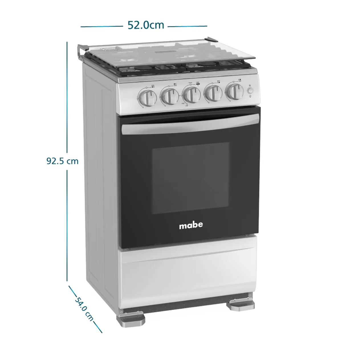 MABE - Cocina de Piso a Gas 52 cm Grafito Mabe EMP5120GP2