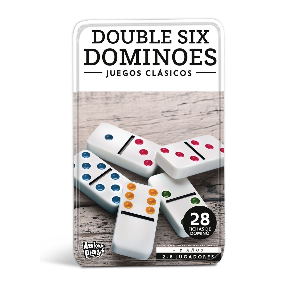 ANKER PLAY - Juego de Mesa Double Six Dominoes