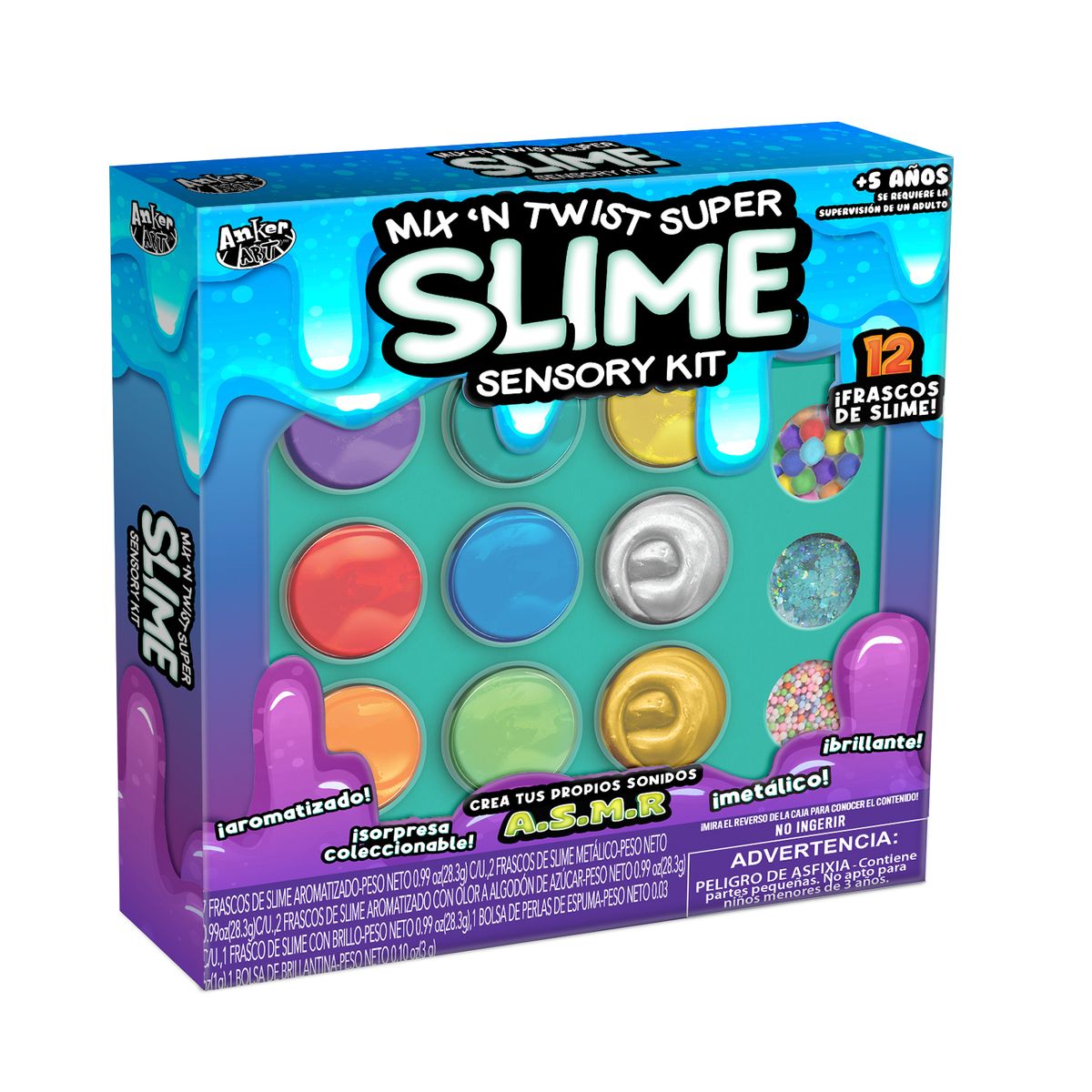 ANKER PLAY - Mix N Twist Super Sensory Slime Versión Niño