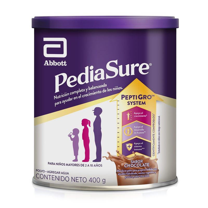 PEDIASURE - Alimento Nutricional Pediasure Polvo Chocolate Lata 400 g