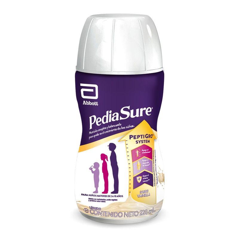 PEDIASURE - Alimento Nutricional Pediasure Líquido Vainilla Botella 220 mL