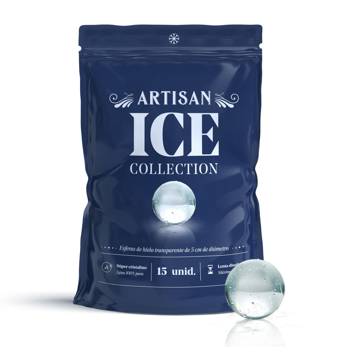 ARTISAN ICE - Esferas de Hielo 5 cm Artisan Ice Doypack 15 Und