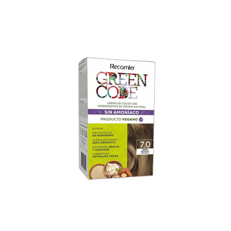 GREEN CODE - Kit Tinte Capilar Recamier Green Code Tono 7.0