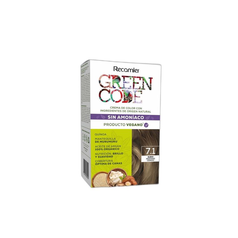 GREEN CODE - Kit Tinte Capilar Recamier Green Code Tono 7.1
