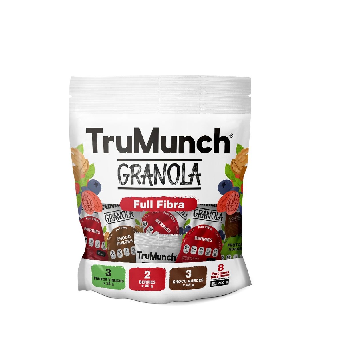 TRUMUNCH - Granola Surtida Trumunch 8 Unidades x 200 g