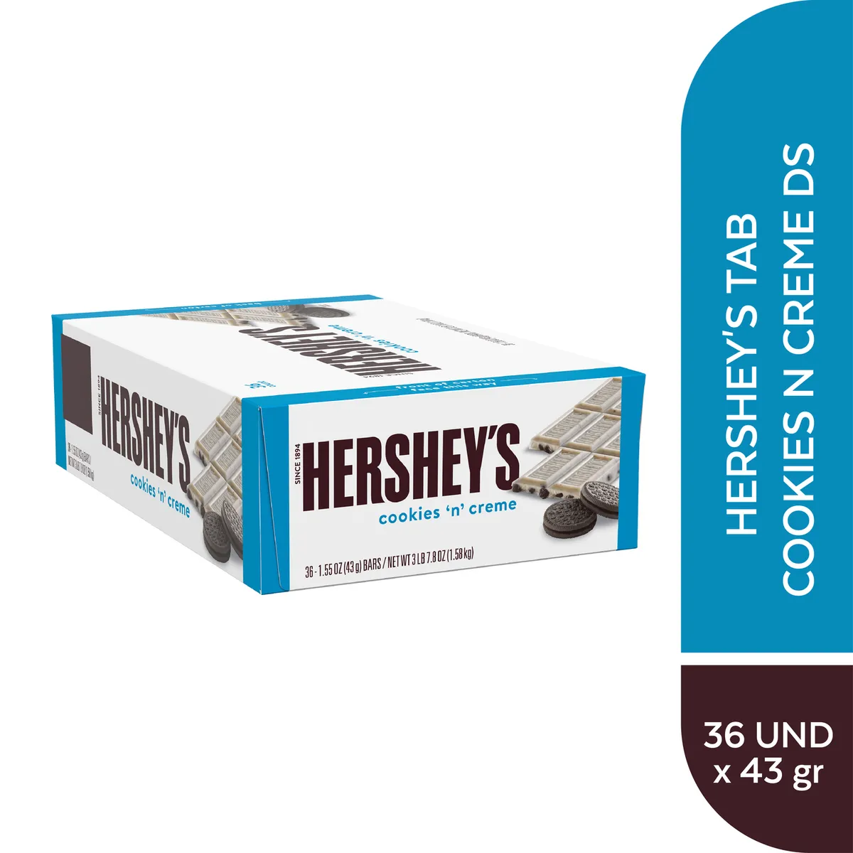 HERSHEYS - Chocolate Cookies n Creme Hersheys Empaque 43 g